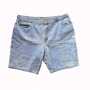 Vintage Faded Glory Light Wash Bermuda Denim Shorts Plus Size 20W Y2K 90s